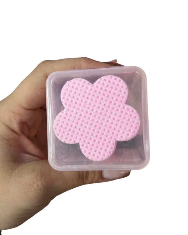Toallas Mini para Uñas Flores Rosadas con Organizador 200pcs