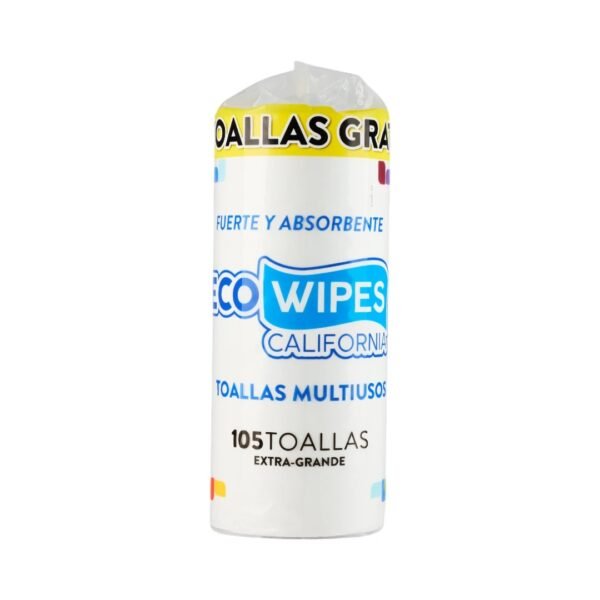 Rollo de Toallas para Zonas Estériles ECOWIPES California Extra Grande x105 Unidades