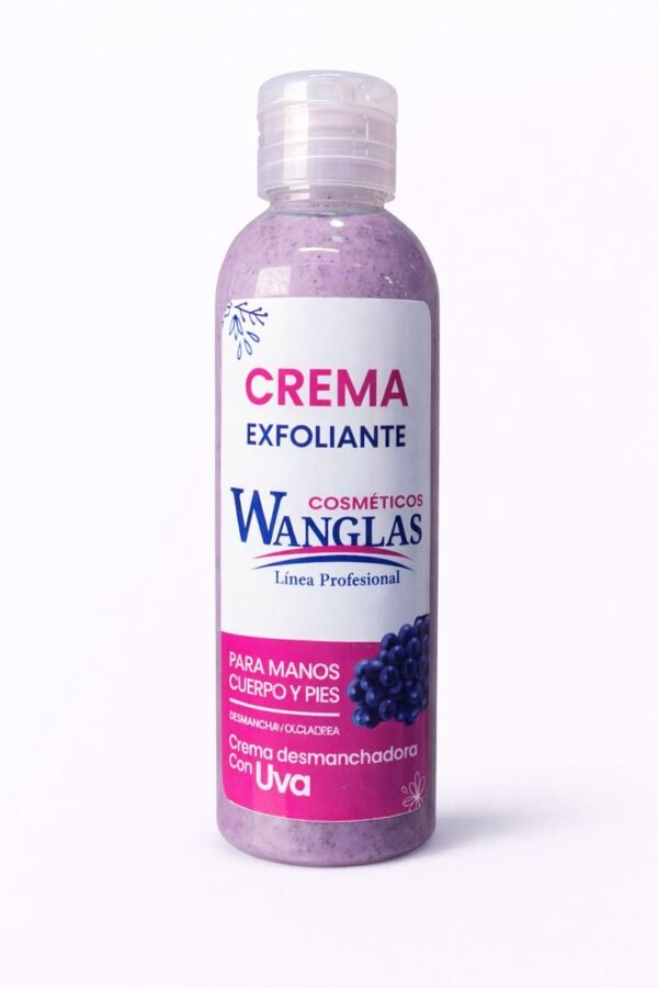 Crema Exfoliante Desmanchadora de Uva – Wanglas