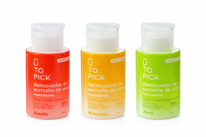 Removedor de Esmalte Semi Liquido Sandia con Dispensador Marca UTOPICK