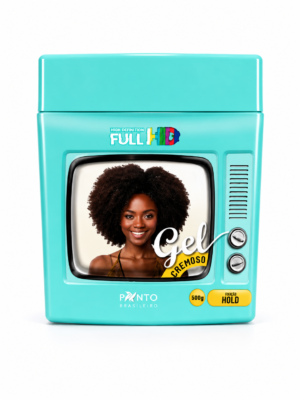 Gel Cremoso Afro Hold Full HD 2 en 1 Fijación Alta Definición 500g para Cabello Afro y Rizado