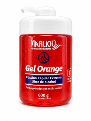 Gel Orange Marliou Fijación Capilar Extrema Libre De Alcohol