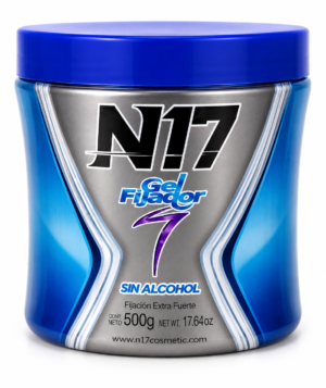 N17 Gel Fijador Sin Alcohol Fijación Extra Fuerte 500g