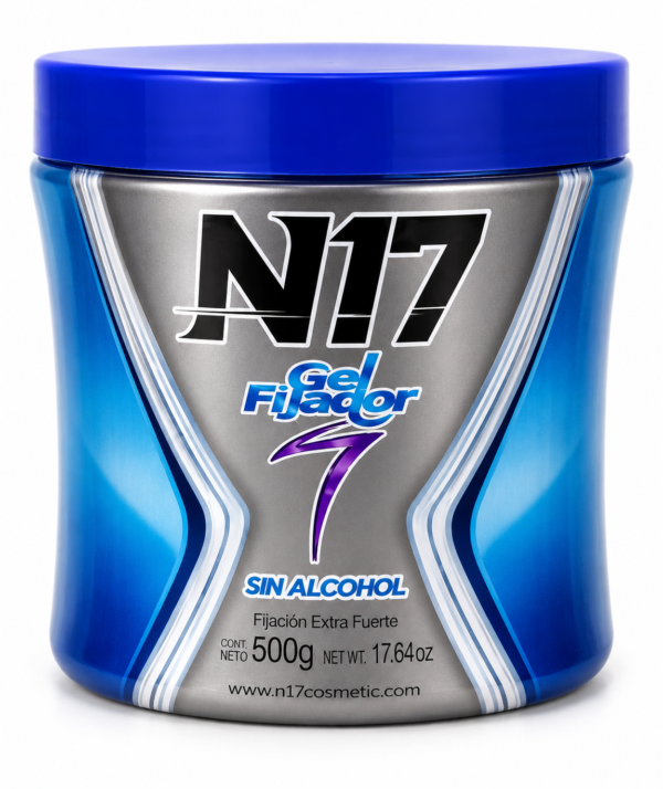 N17 Gel Fijador Sin Alcohol Fijación Extra Fuerte 500g