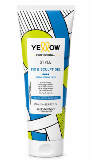 Yellow Professional Style Fix & Sculpt Gel Extra Strong Hold 25
