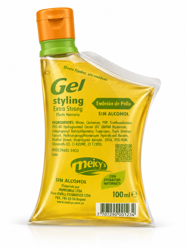 Meicy’s Gel Styling Extra Strong Sin Alcohol Embrión de Pollo 100ml