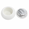 Mortero de Cerámica Blanca con Tapa para Nail Art