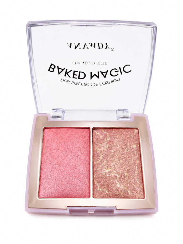 Rubor e Iluminador Duo Baked Magic AnyLady | Blush + Highlighter 2 en 1