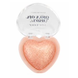 Rubor Iluminador en Polvo Heart Glow DOY Colors Corazón Rosa Dorado