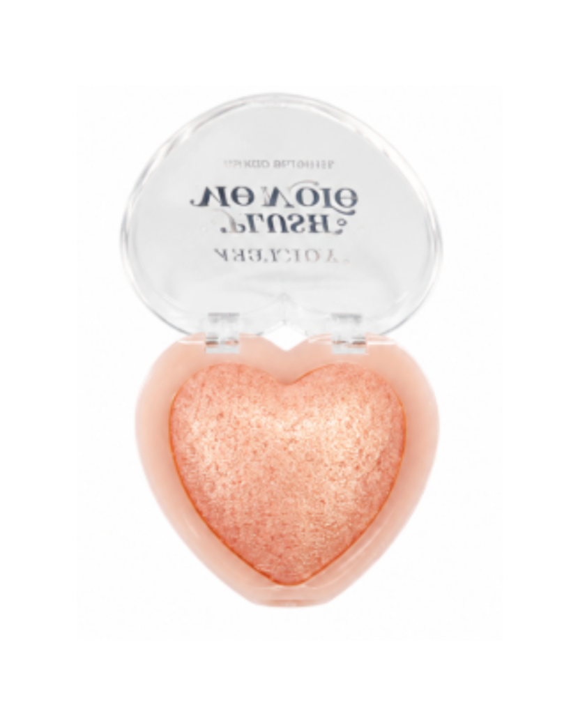 Rubor Iluminador en Polvo Heart Glow DOY Colors Corazón Rosa Dorado