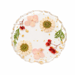 Paleta de Resina con Flores Secas para Nail Art