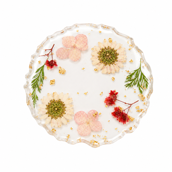 Paleta de Resina con Flores Secas para Nail Art