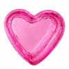 Corazon Mortero de Cristal Rosado para Mezcla de Acrílico y Nail Art