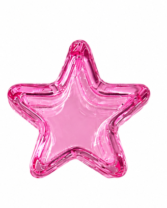 Estrella Mortero de Cristal Rosado para Mezcla de Acrílico y Nail Art