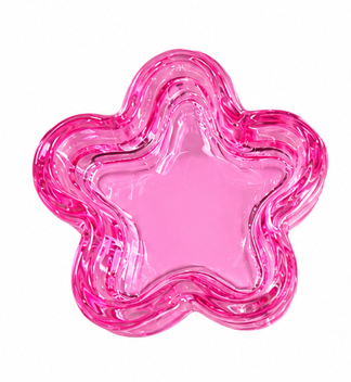 Flor Mortero de Cristal Rosado para Mezcla de Acrílico y Nail Art