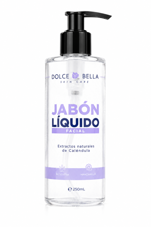 Jabón Líquido Facial Dolce Bella 250 ml | Caléndula, Aloe Vera y Manzanilla