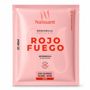 Mascarilla Matizante Naissant Rojo Fuego en Sachet de 40 ml