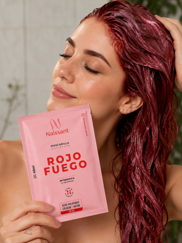 Mascarilla Matizante Naissant Rojo Fuego en Sachet de 40 ml