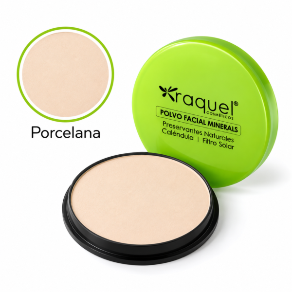 Polvo Facial Minerals Raquel con Caléndula y Filtro Solar 20 g