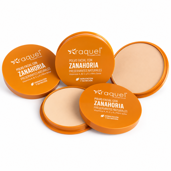 Polvo Facial con Zanahoria Raquel 17 g | Vitaminas A, B, C y E