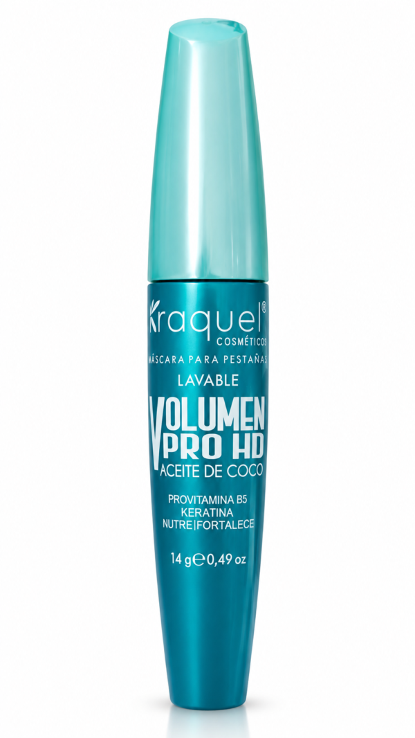 Pestañina Volumen Pro HD Raquel 14 g | Aceite de Coco y Keratina