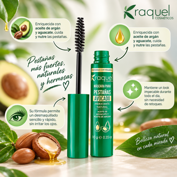 Pestañina Avocado Raquel 10 ml | Aceite de Aguacate y Argán