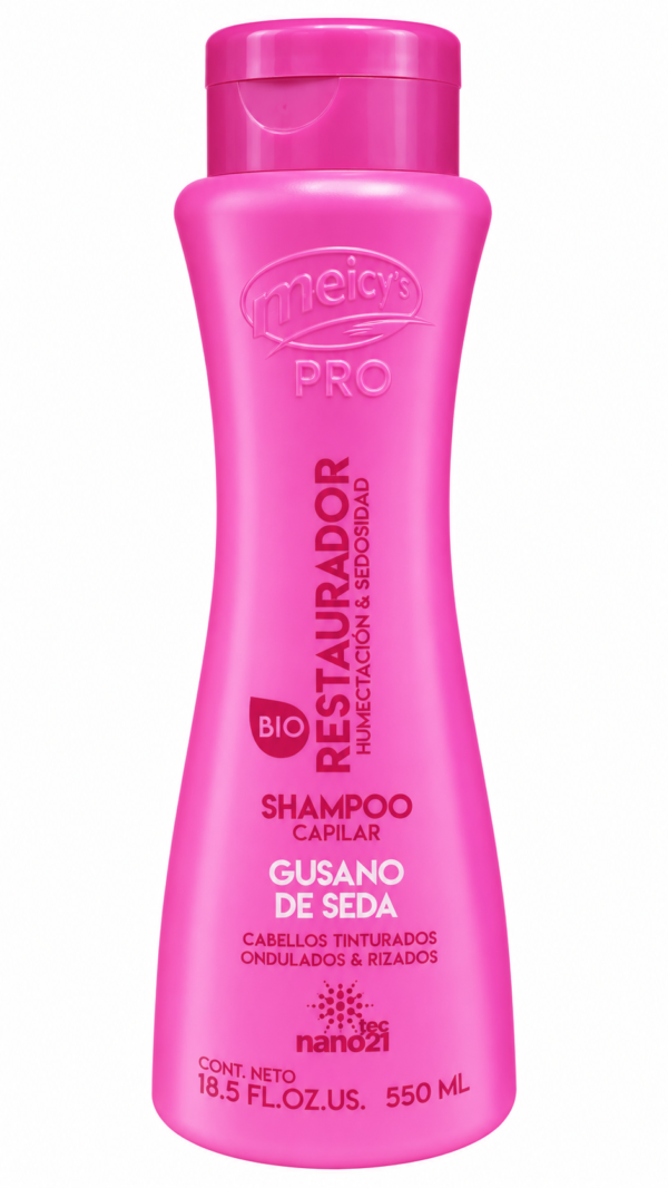 Champú Restaurador Meicy’s Pro Gusano de Seda 550 ml | Hidratación y Sedosidad