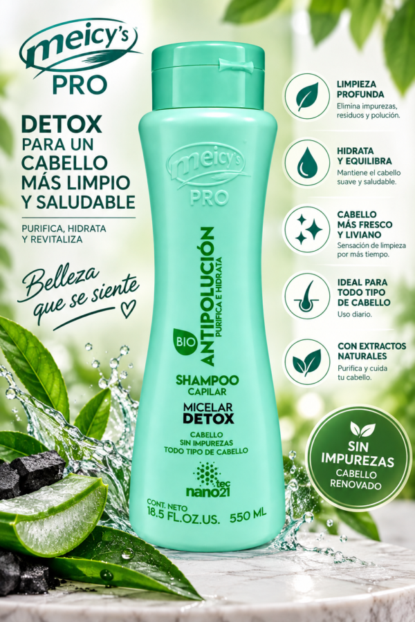 ChatGPT Image 16 sept 2026, 05_45_04 p.m. Champú Micelar Detox Meicy’s Pro Antipolución 550 ml | Purifica e Hidrata